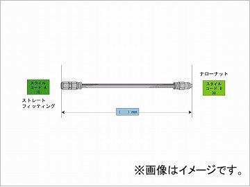 2輪 スウェッジライン プロ イージーオーダーホース 品番：BAKB-1030 ブラック JAN：4547567711032