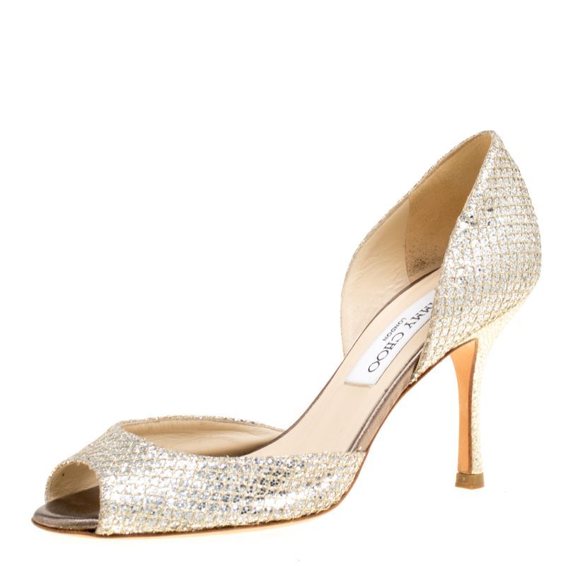 JIMMY CHOO♡サンダル♡グリッター♡ラメ♡ Jimmy Choo グリッターサンダル 34.5 普段は22.5cm履いてます