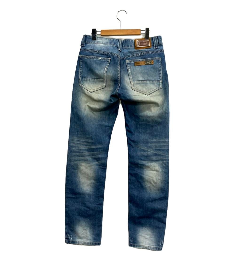 DOLCEu0026GABBANA ダメージデニム コーティング 44 メタルロゴ 中古・古着通販DOLCE \u0026 GABBANA (ドルチェ＆ガッバーナ