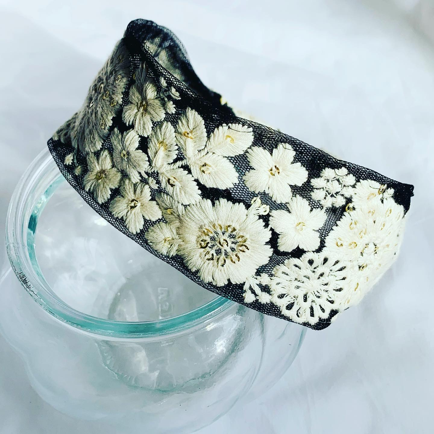 インド刺繍リボンでつくるカチューシャキット(細) | ハンドメイド