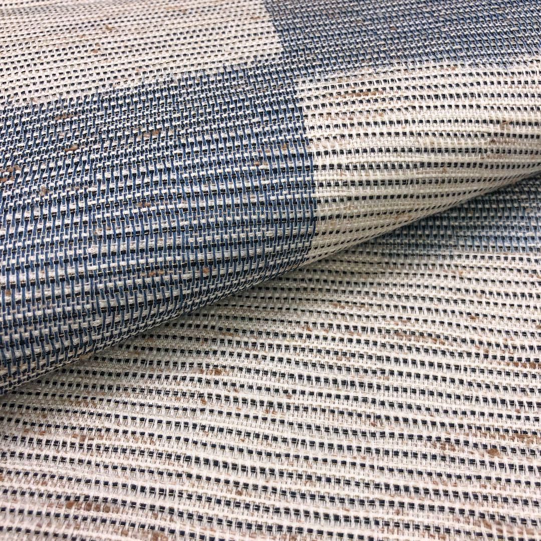 袋帯 ぜんまいつむぎ織 藍染苑 金糸 生成色 O-4866 - メルカリ 