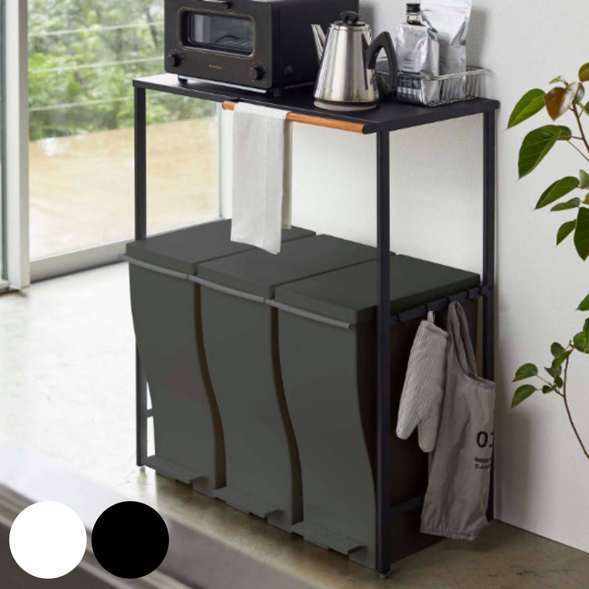 くろねこナナ】キッチンボード （アルミナ2 120KB DBR）ニトリ