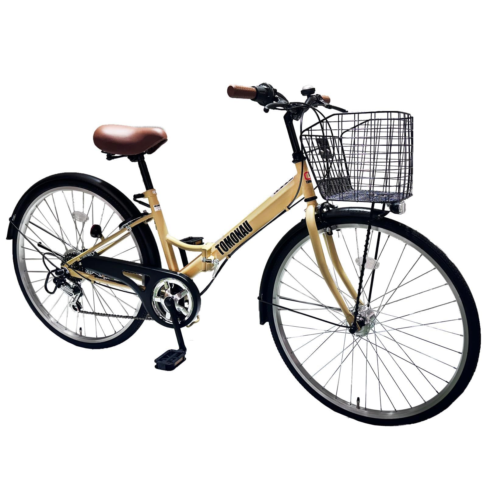 Amazon | TOMONAU シティサイクル ママチャリ 折り畳み自転車 26