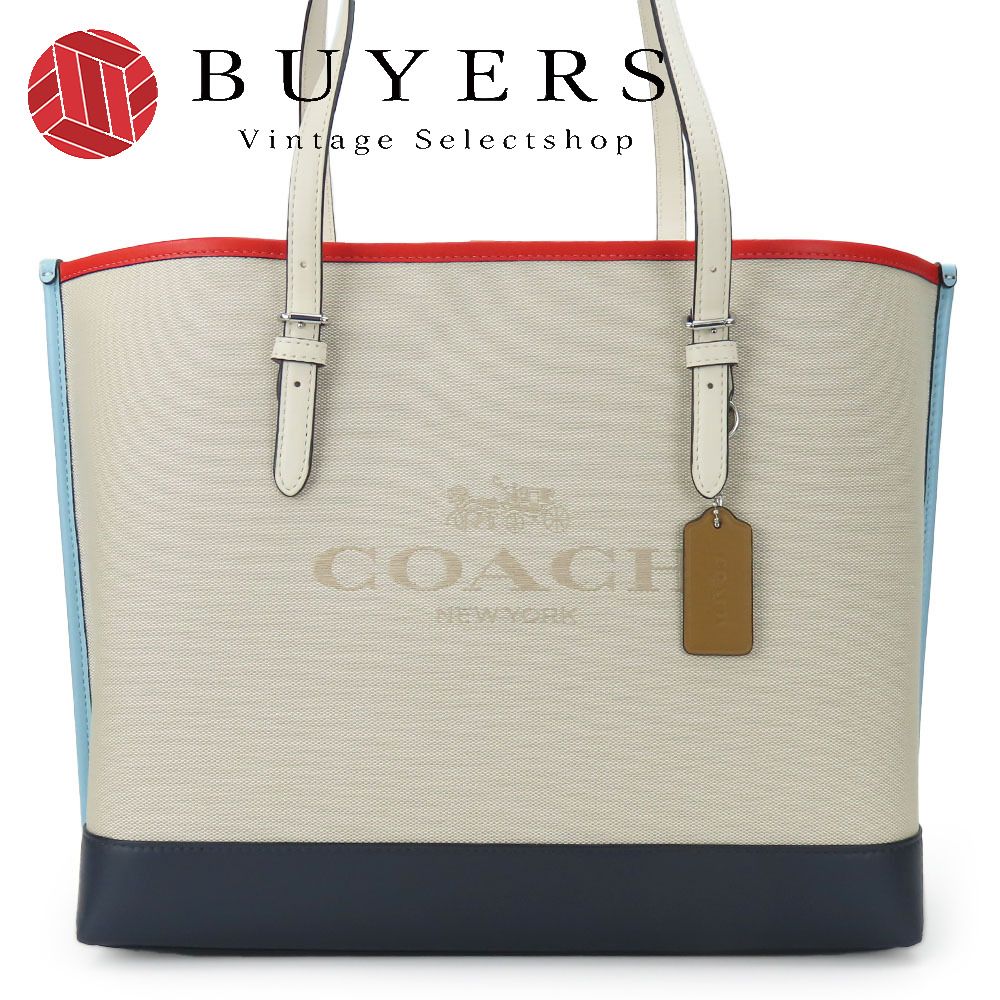 コーチ トートバッグ モリートート CB650 カラーブロック スムース  