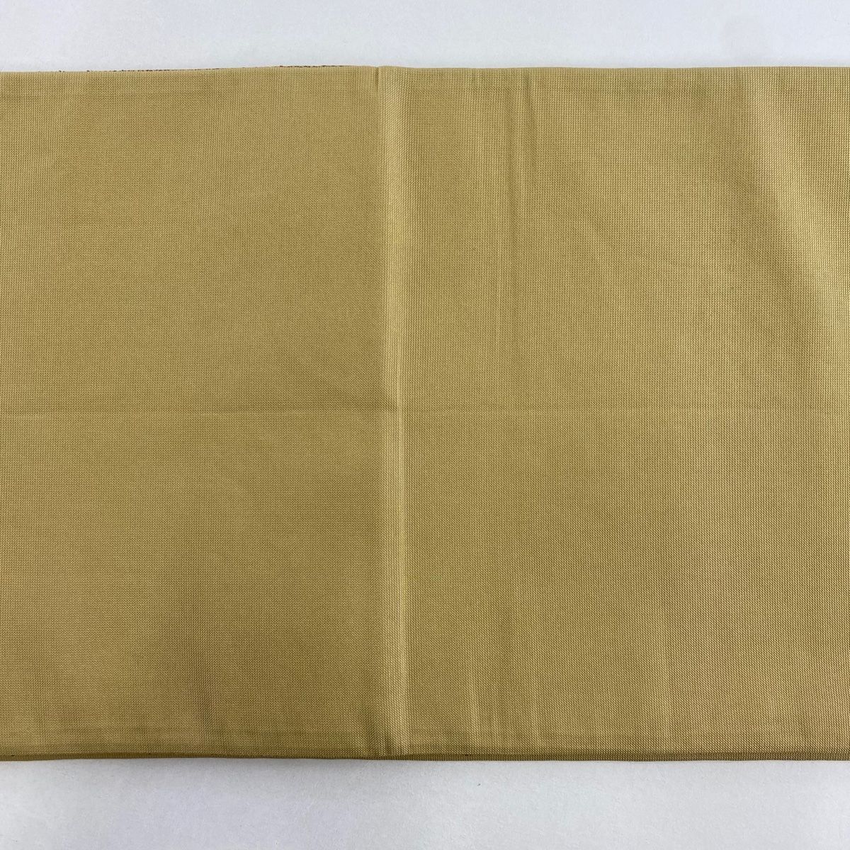 袋帯 美品 秀品 幾何学模様 金糸 ベージュ 全通 正絹 【中古
