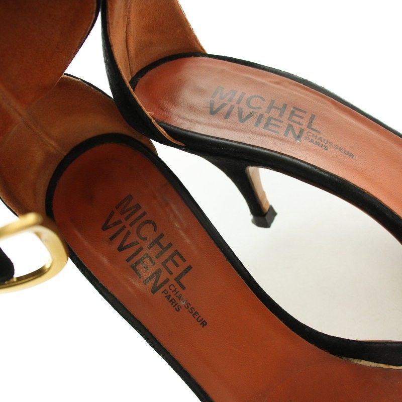 ミッシェル ヴィヴィアン MICHEL VIVIEN アンクルバックルシューズ  