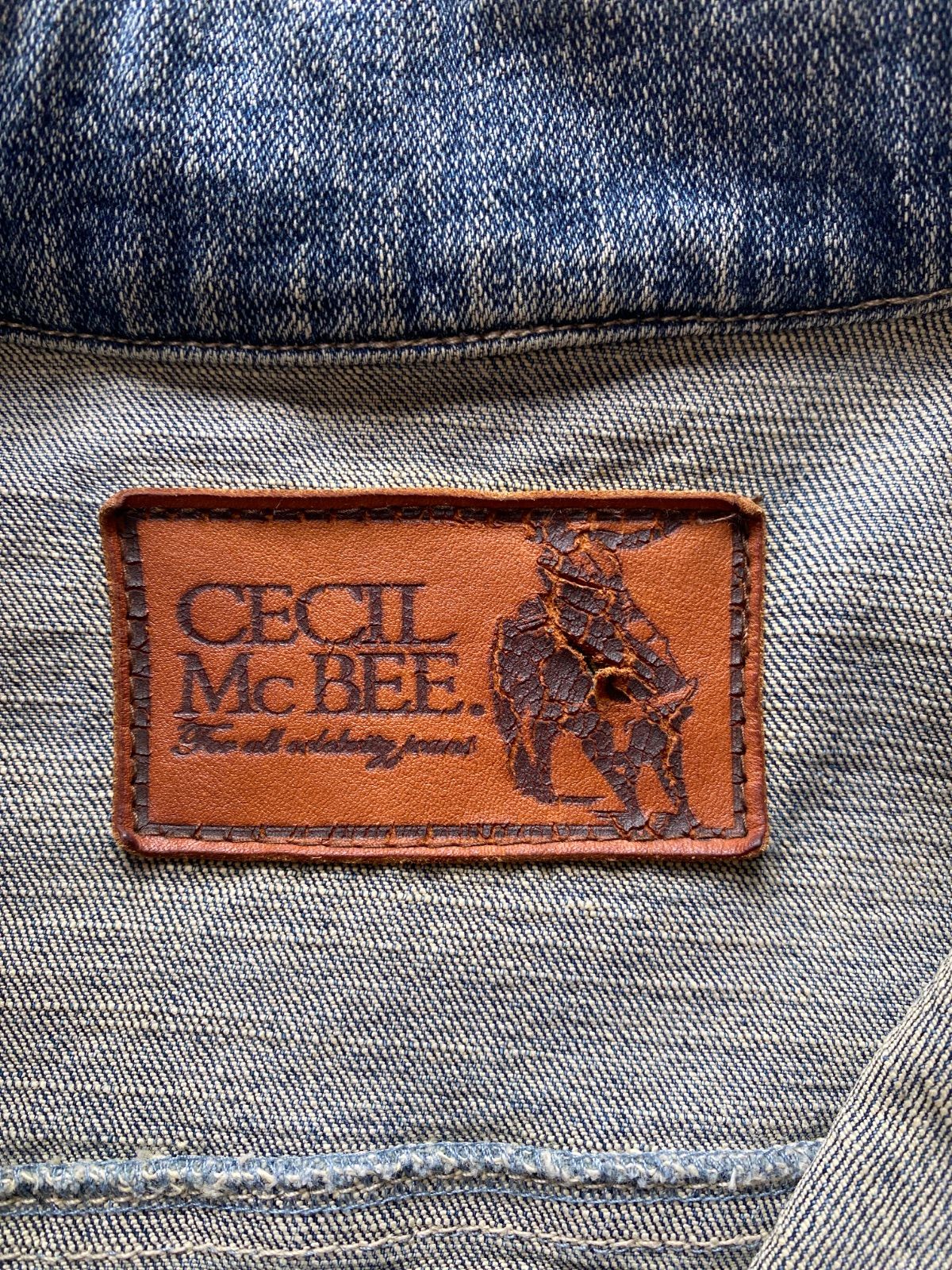 美品 レア 【CECIL Mc BEE】セシルマクビー ダメージデニムジャケット CECIL McBEE - セシルマクビー デニム ダメージ ジャケットの