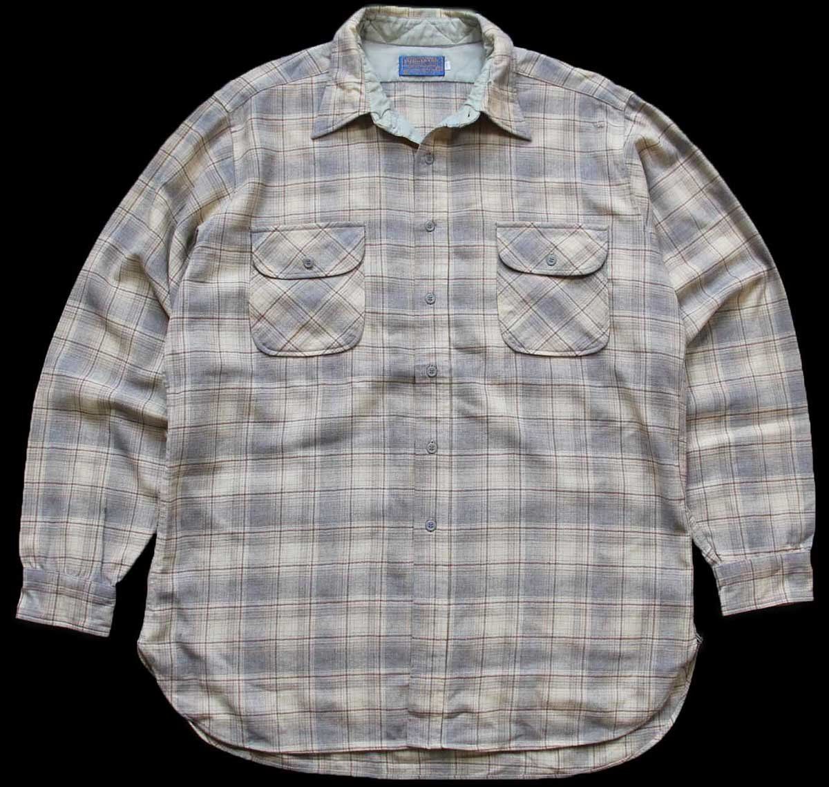 70s PENDLETON ペンドルトン ボードシャツ オンブレ USA製 XL