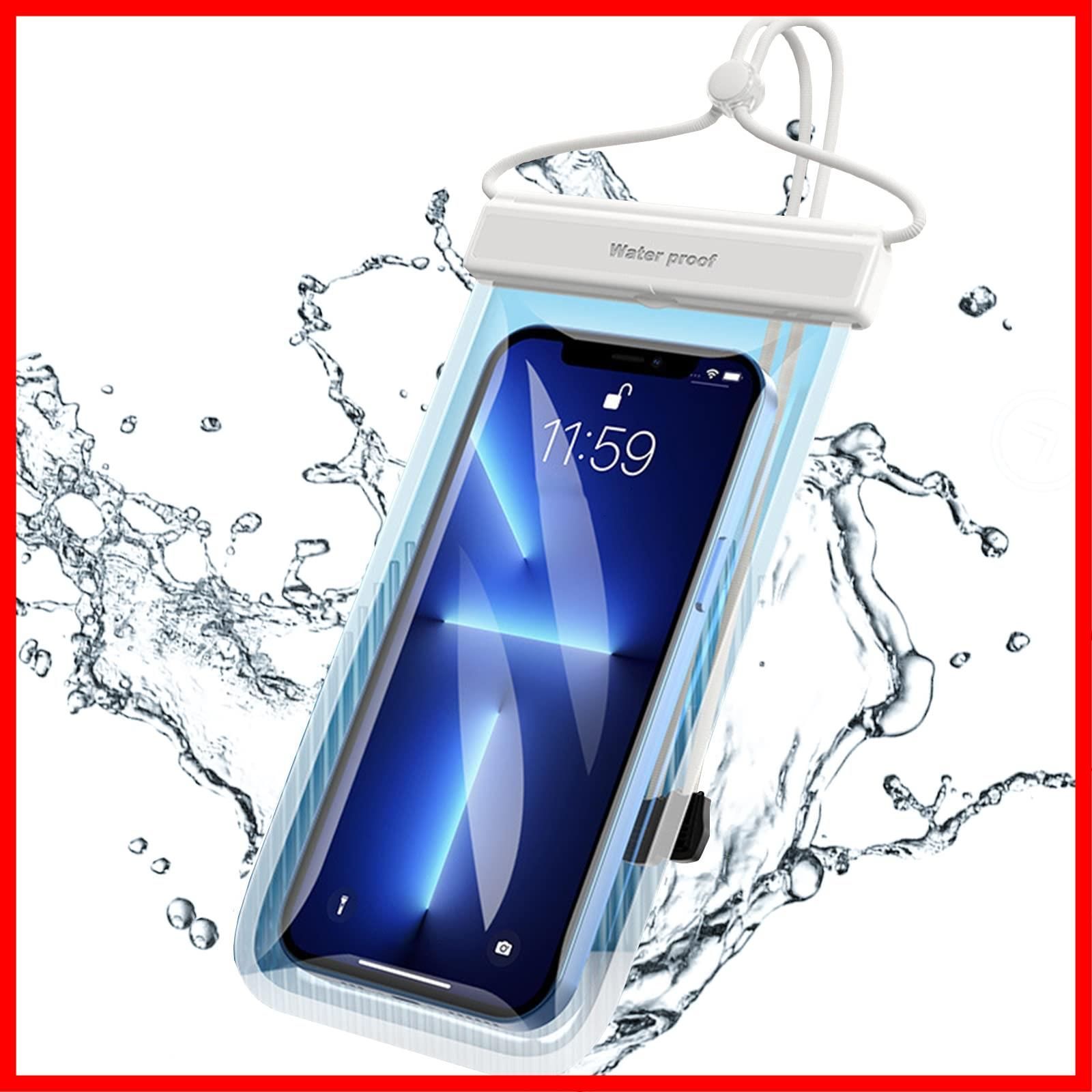 在庫処分】スマホ 防水ケース スマホ用 IPX8防水 携帯 防水ケース 顔認証 最大7.2インチ対応 iPhone/Android 等多機種対応 水中撮影  スマホ ぼうすいケース海 お風呂 雨 潜水 プール携帯ケース 水泳 温泉 など適用 (白い) - メルカリ