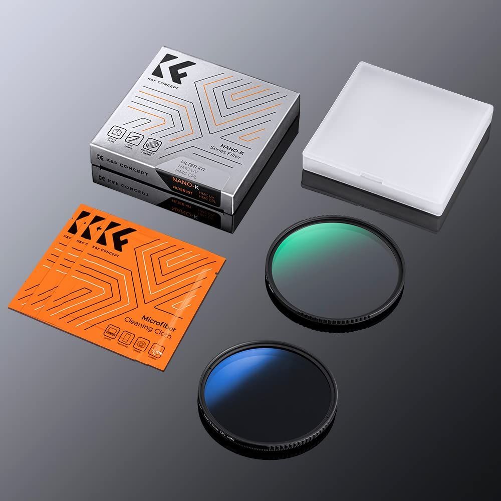 話題の人気 KF Concept 58mm C-PLフィルター サーキュラー コントラスト 反射調整用レンズフィルター 高透過率 超薄型  円偏光フィルター 撥