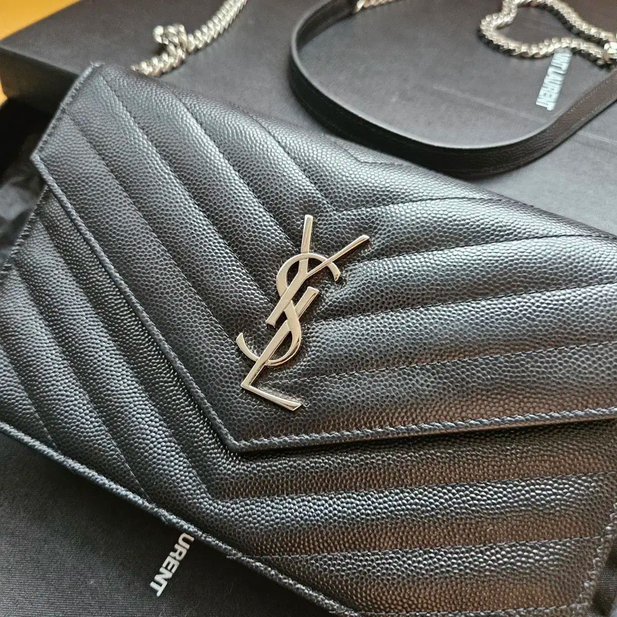 Saint Laurent サンローラン エンベロープ WOC チェーン クロスバッグ