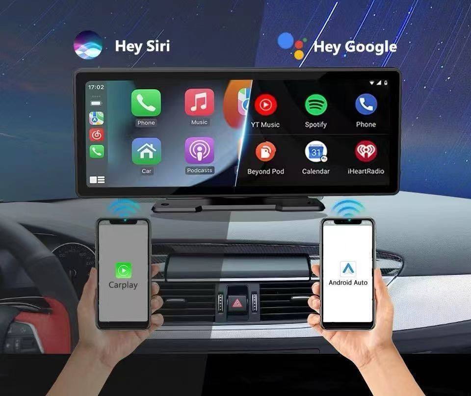 大好評 CarPlay オンダッシュモニター フロントモニター 分離式 10.26 iPhone カープレイ 車載用 IPS 液晶 スクリーン ディスプレイオーデ