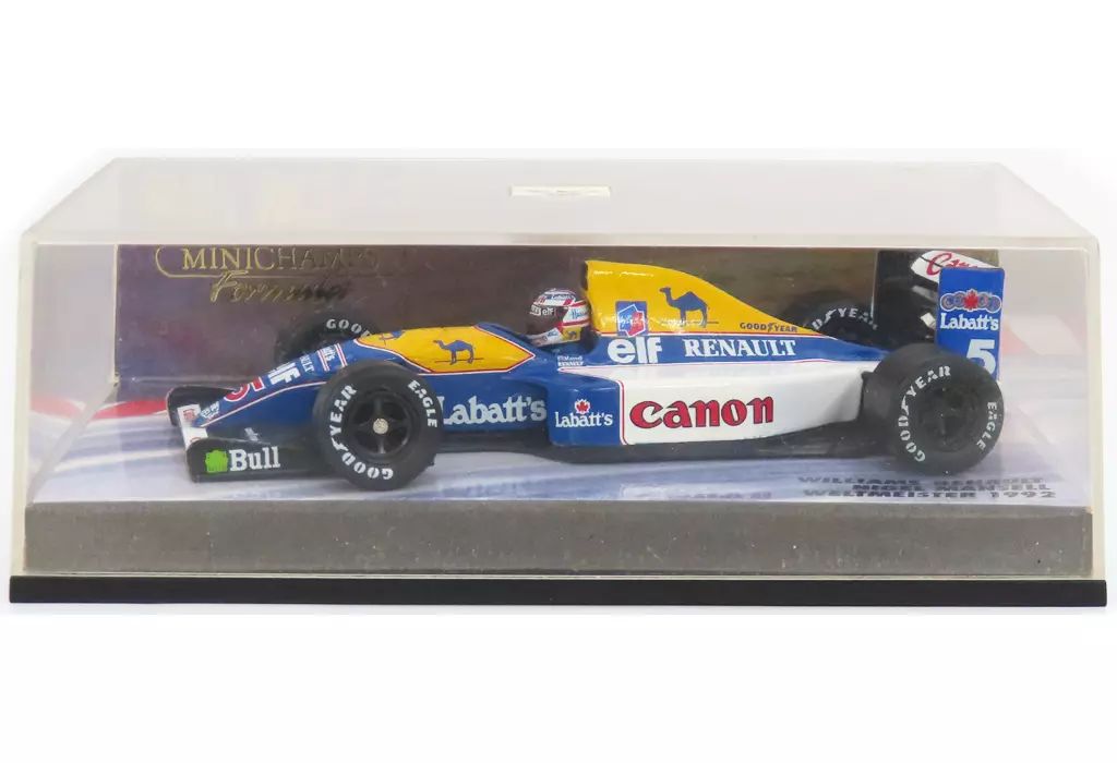 【中古】ミニカー 1/43 WILLIAMS RENAULT WELTMEISTER 1992 CANON #5(ホワイト×ブルー)
