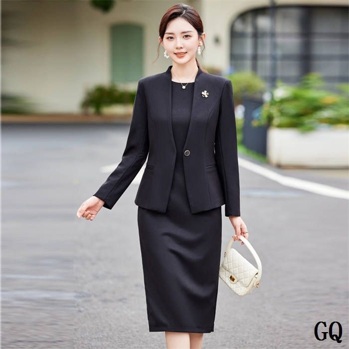 ワンピーススーツ スーツ レディース スーツセット タイトワンピース ビジネススーツ 上下セット フォーマル 上品 入学式 洗える ジャケット aラインワンピース xz