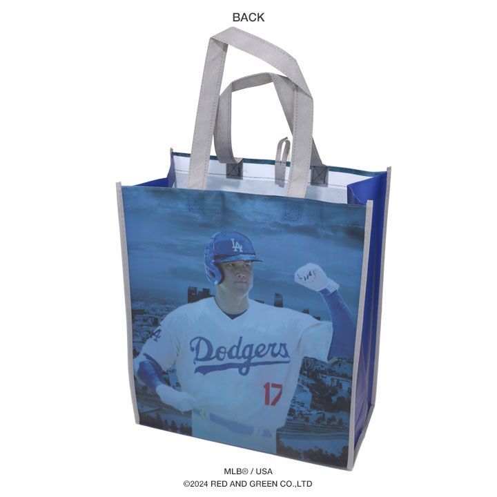 トートバッグ ドジャース 大谷翔平 選手 写真 公式 リサイクル