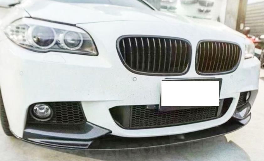 ドライカーボン製 BMW F10 F18 2011~2017年式 Mスポーツ 車種 フロントバンパースプリッター アンダーリップ 2個セット