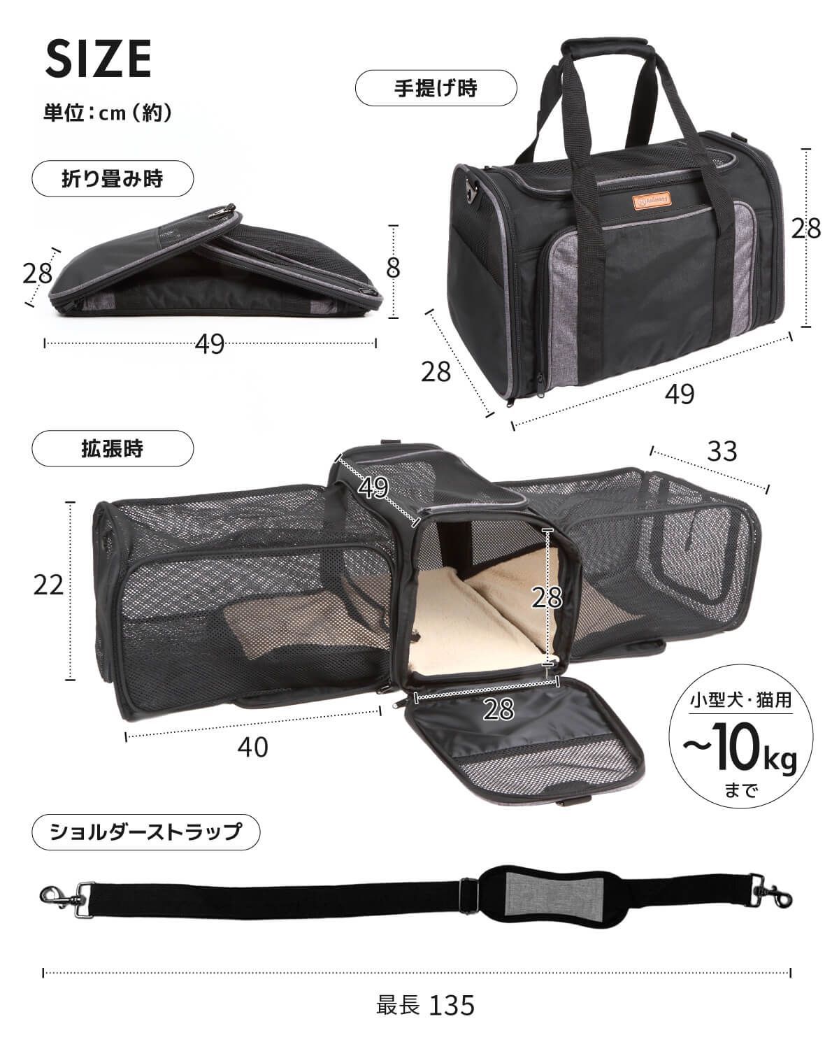 ペットキャリー 拡張