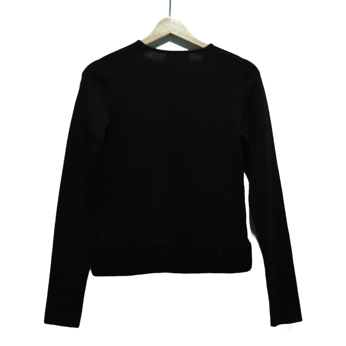 FENDI フェンディ 長袖セーター サイズ44 L レディース - ダークブラウン×黒 Vネック|ズッカ柄