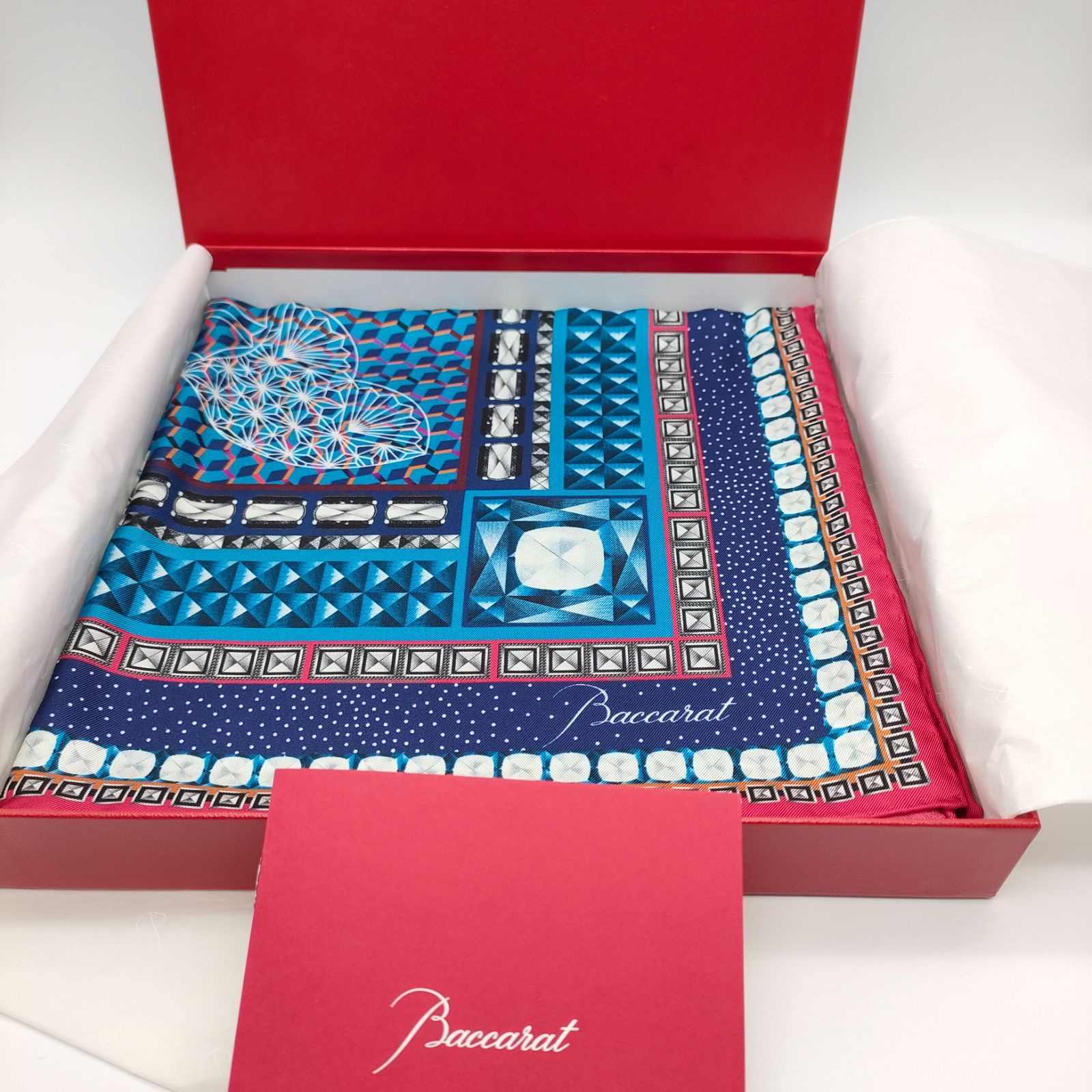 Baccarat バカラ ルクソー 　スカーフ ショール ストール　良品 Baccarat バカラ ルクソー スカーフ ショール ストール 良品