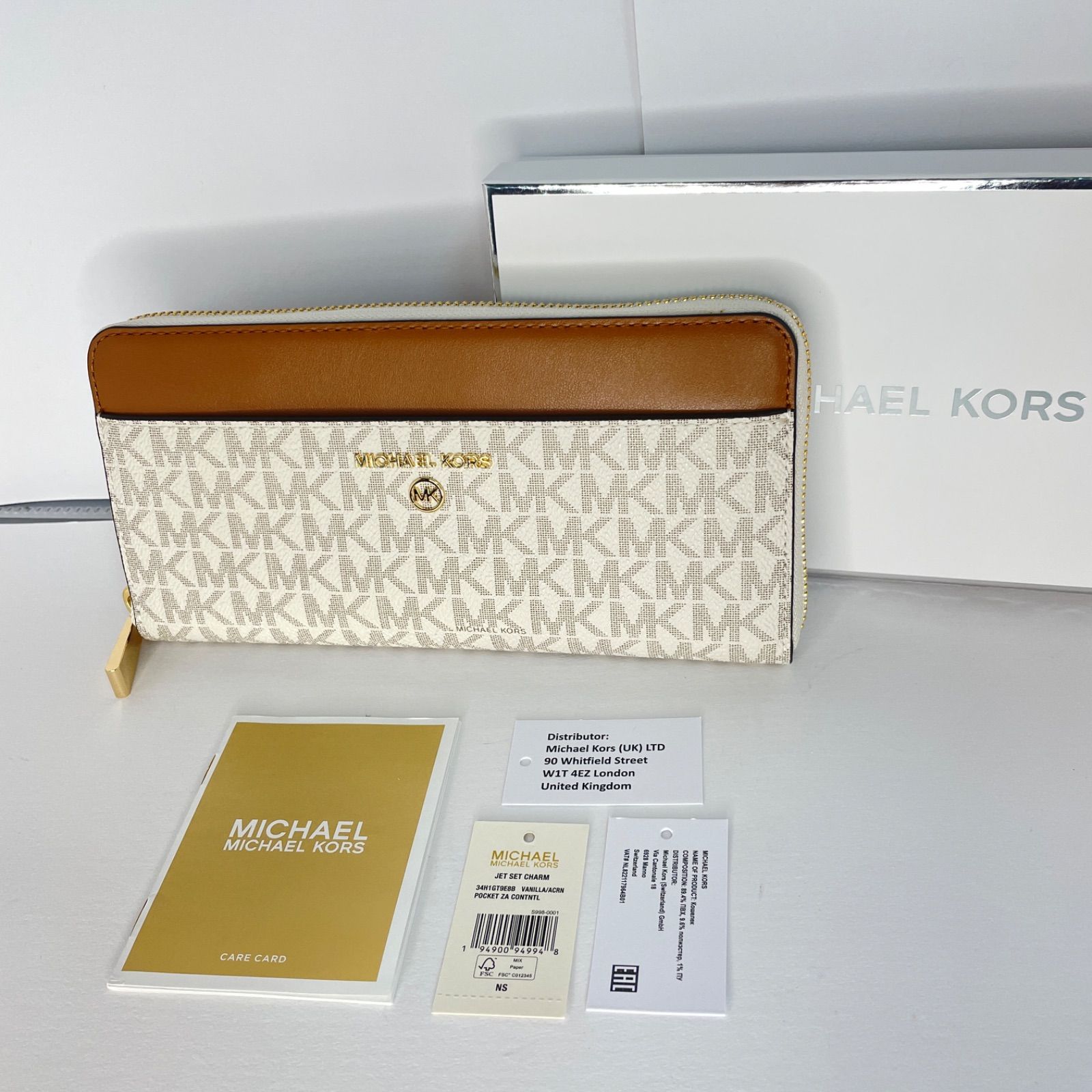 マイケルコース 長財布 MKS34H1GT9E8L 230 JET SET CHARM MICHAEL KORS マイケルコース 財布 長財布 34H1GT9E8L ジェット