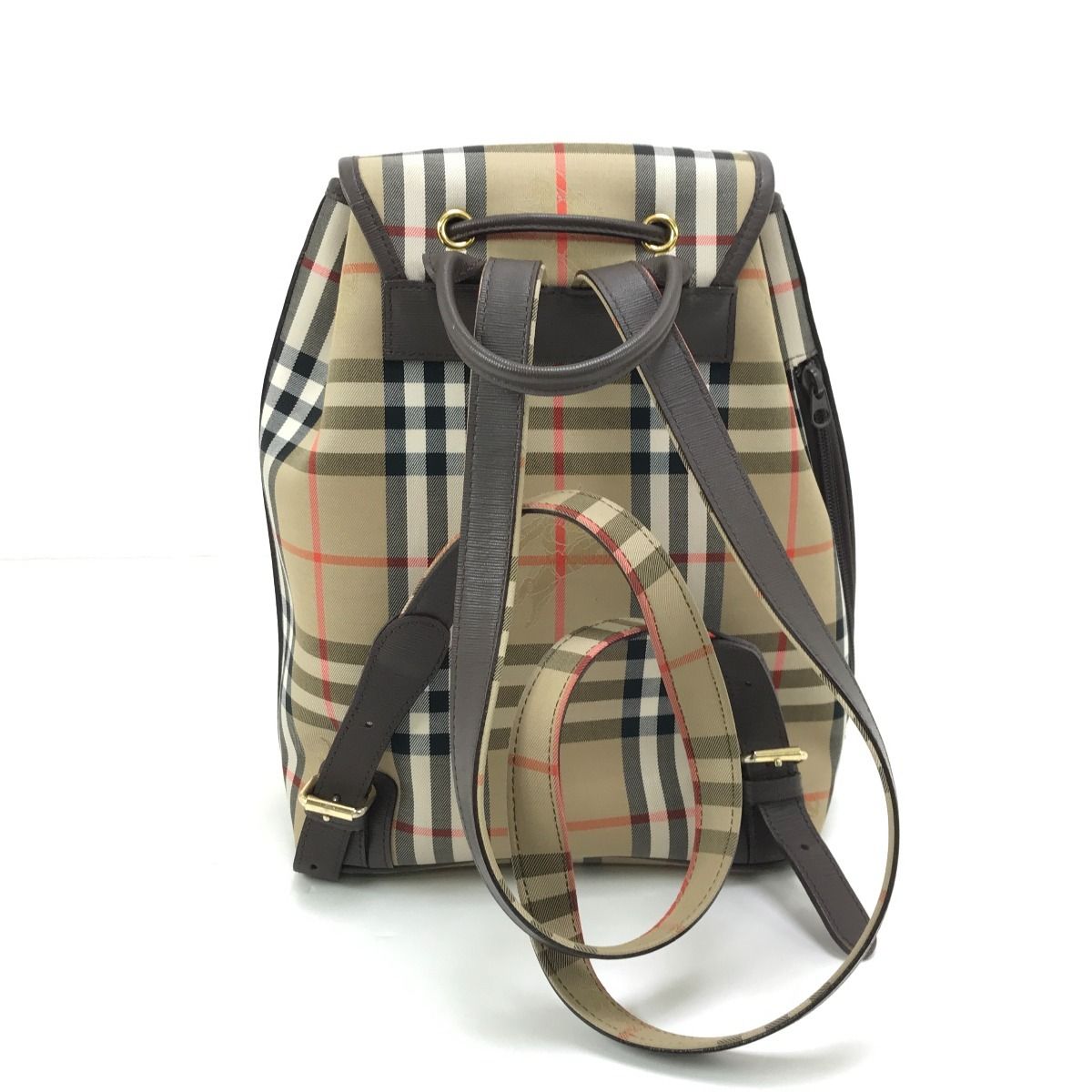 Burberrys バーバリー ノバチェック ミニリュック 巾着型 希少
