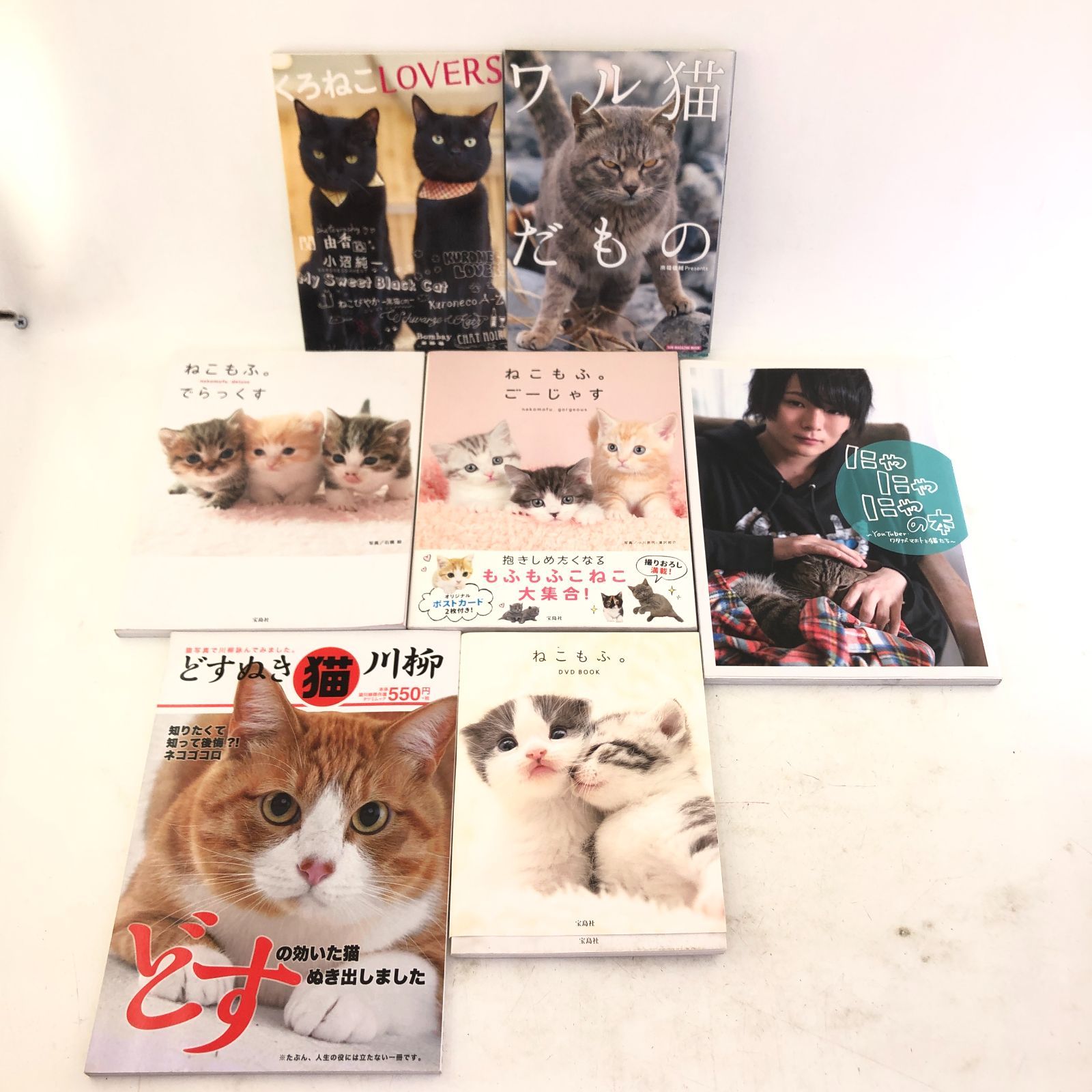 03m0283【7冊セット】猫本 ネコ ねこもふ。でらっくす/ごーじゃす/DVD 
