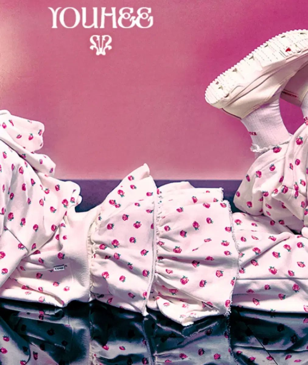 YOUHEE 花柄 レイヤード スカート パンツ