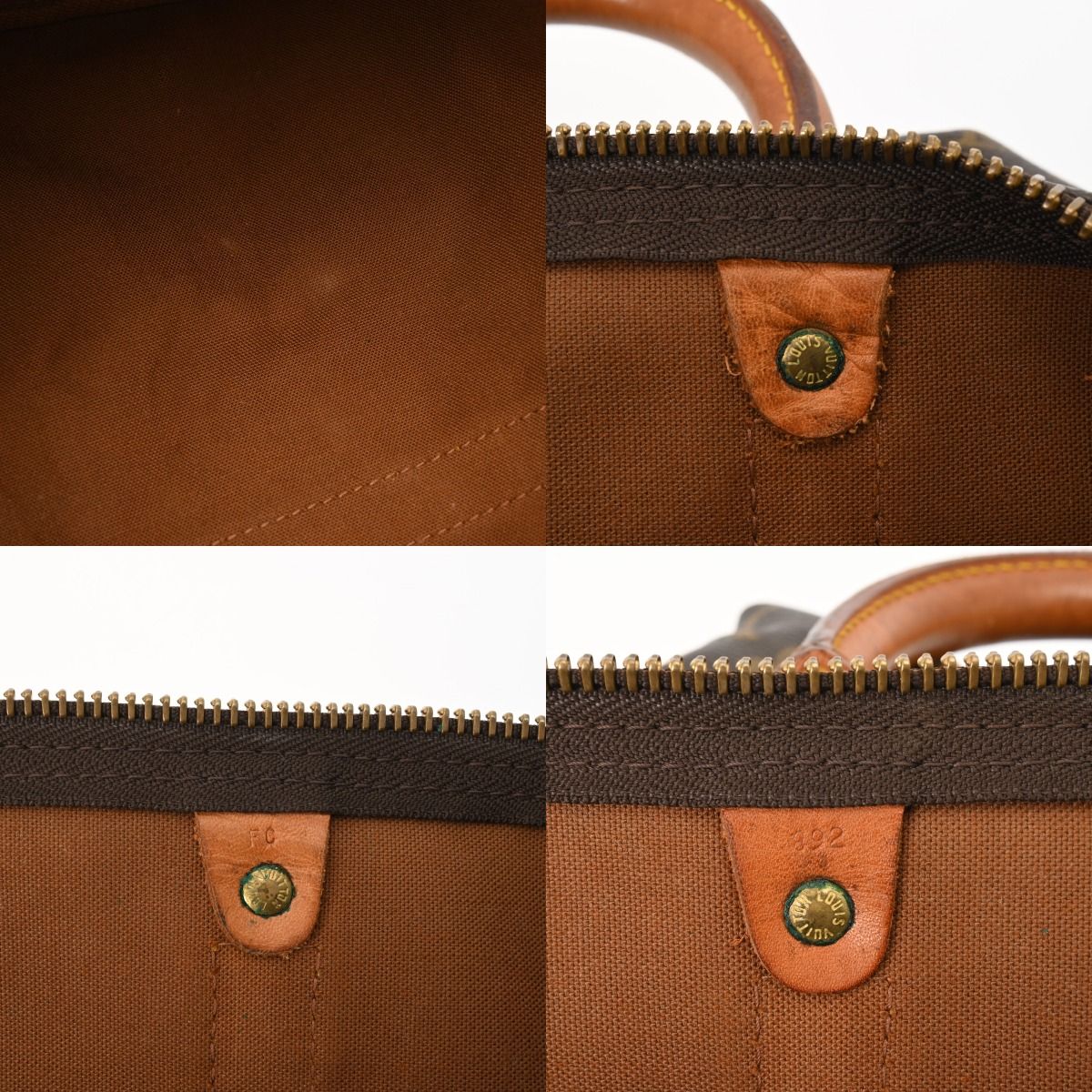 ルイヴィトン モノグラム キーポル45 ボストンバッグ 2way ブラウン