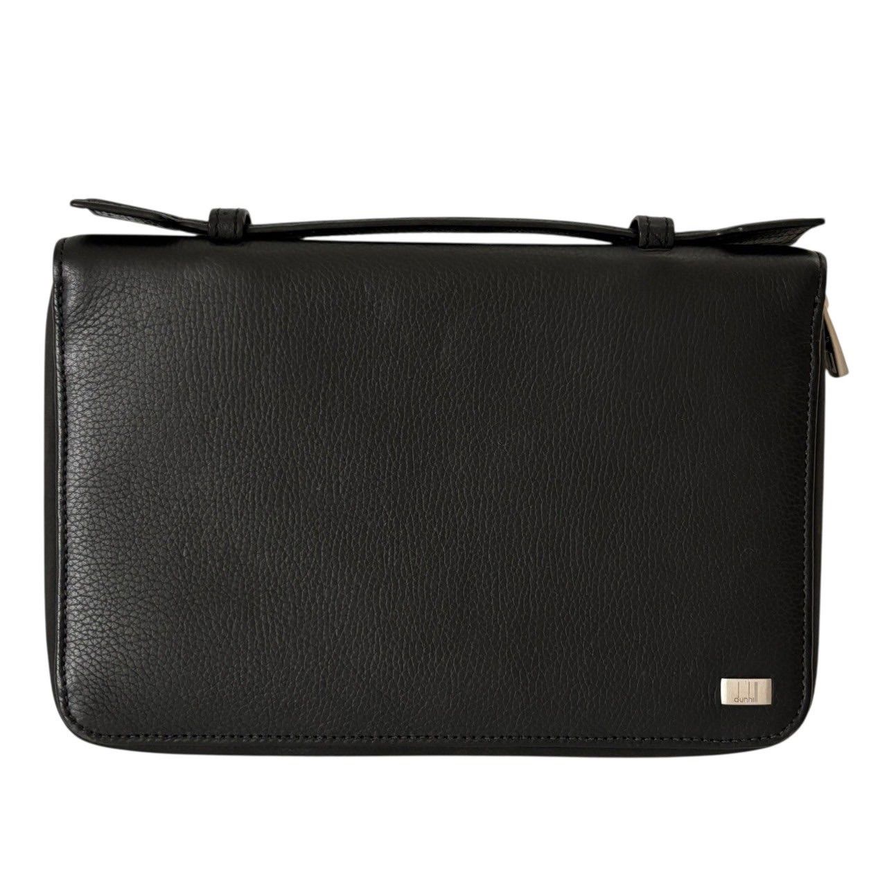 dunhill ダンヒル ラウンドファスナー長財布 黒 シンプル 大きめ