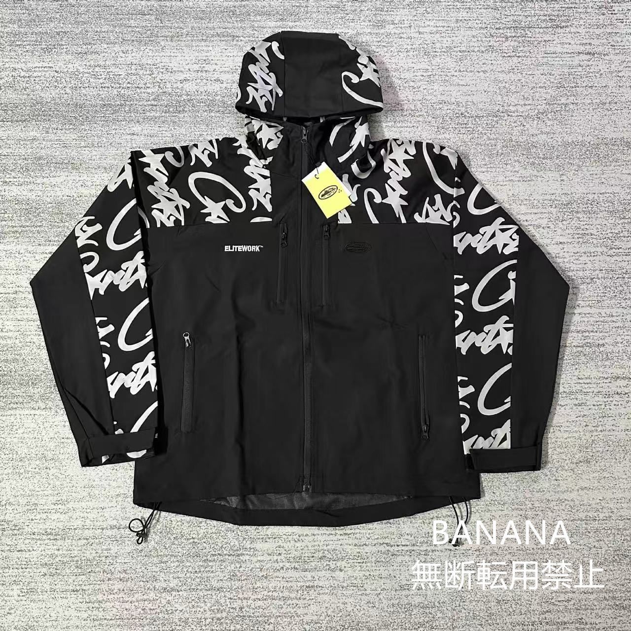 Corteiz Jacket -ファッション メンズフィッシングジャケット ブラック。オレンジ 。ブルー。3 色から選択できます。