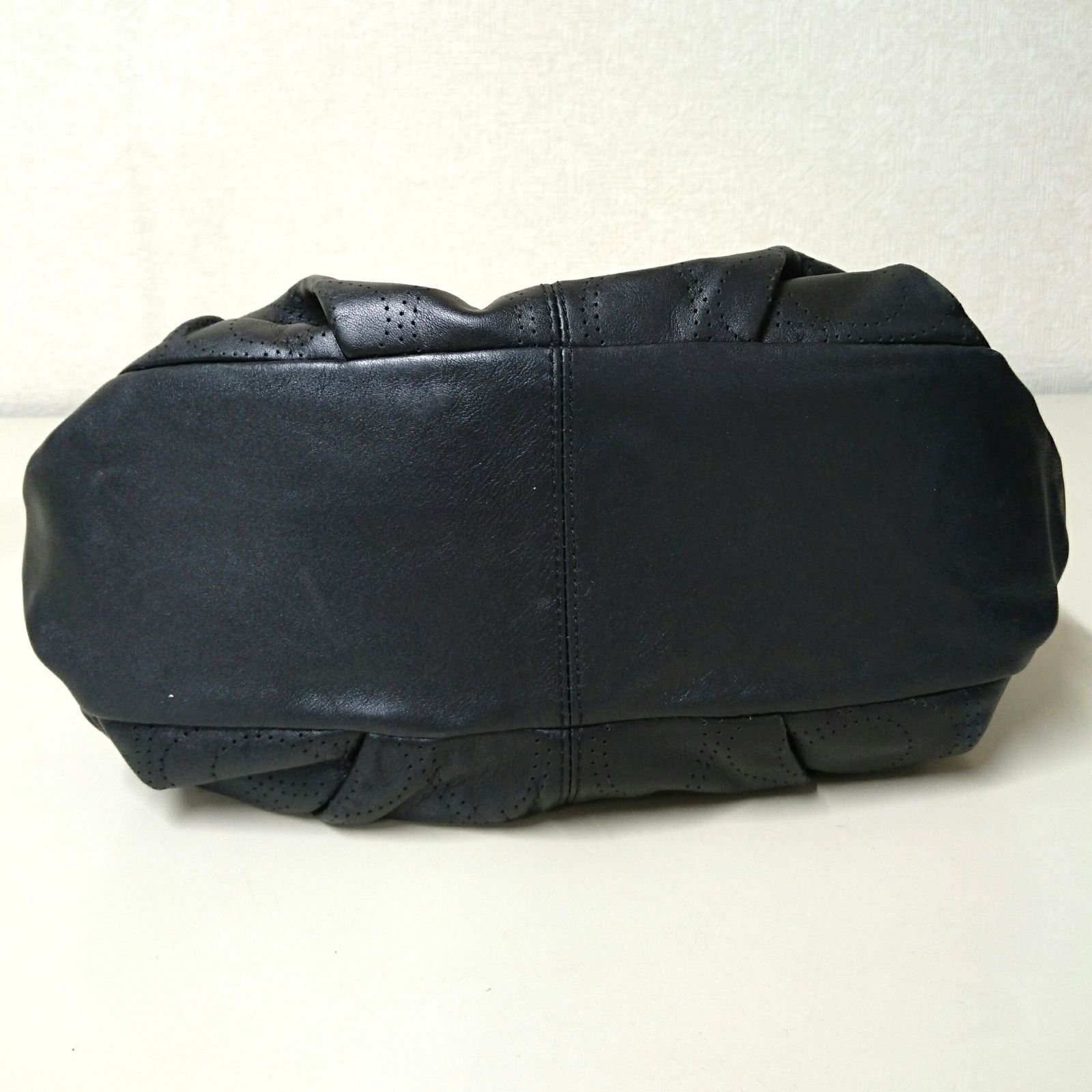 COACH コーチ パンチングレザー ショルダーバッグ 中古美品 1568