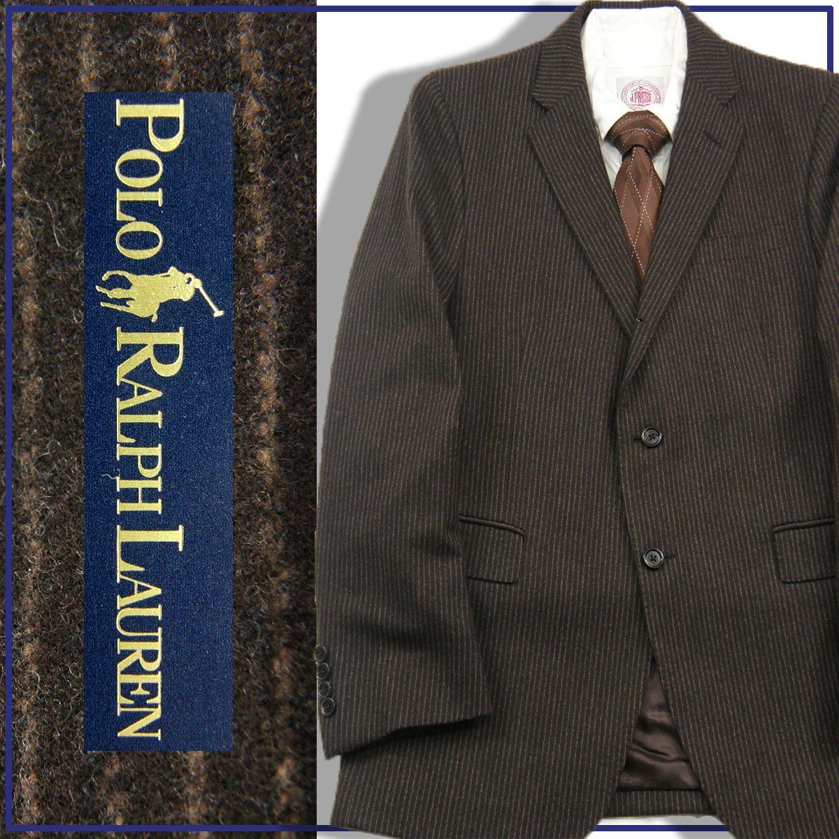 新品】 Ralph Lauren ／ ラルフローレン スーツ イタリア製 フランネル 