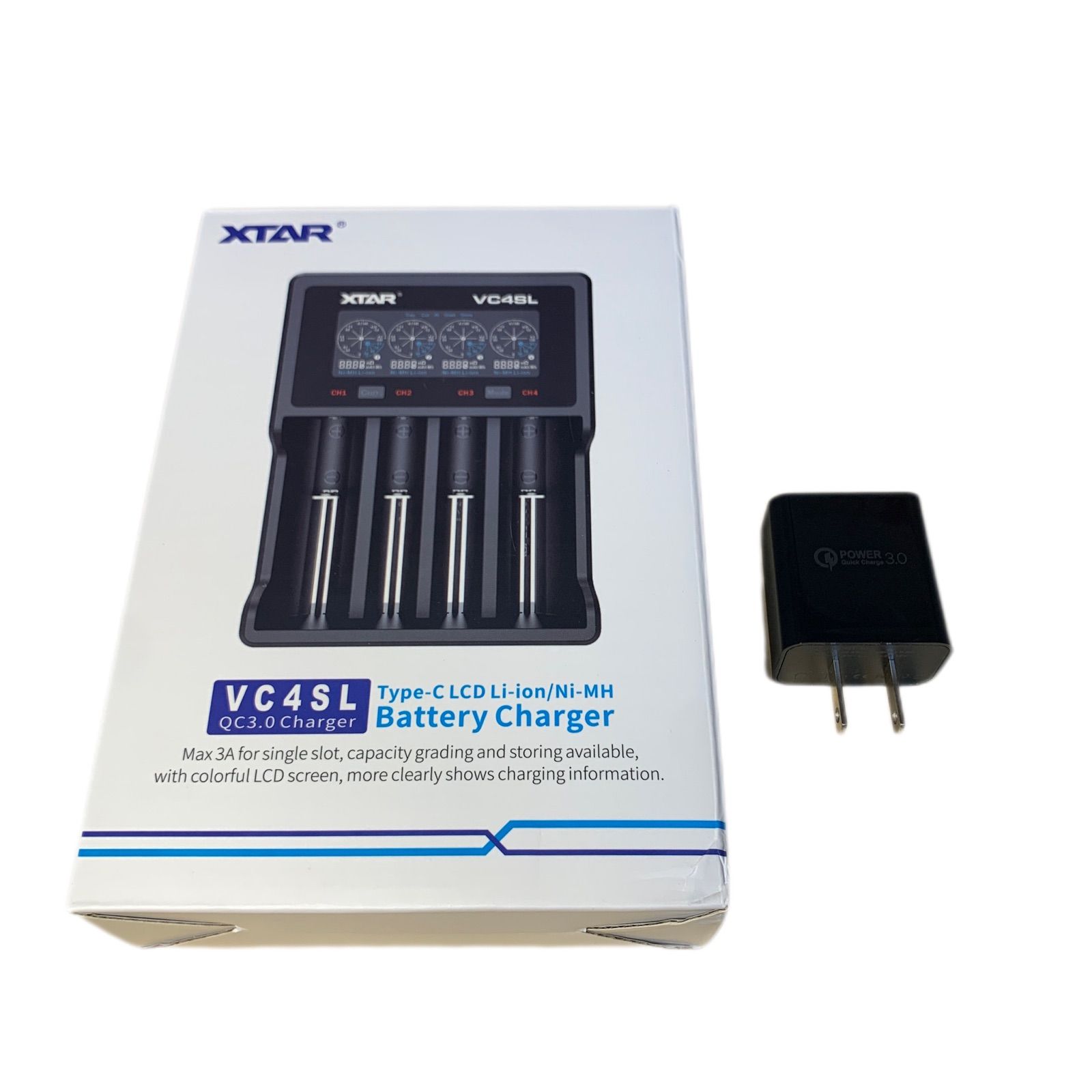 NEW】XTAR高速USB充電器VC4SL 3A充電 ※おまけQC3.0USB - メルカリ