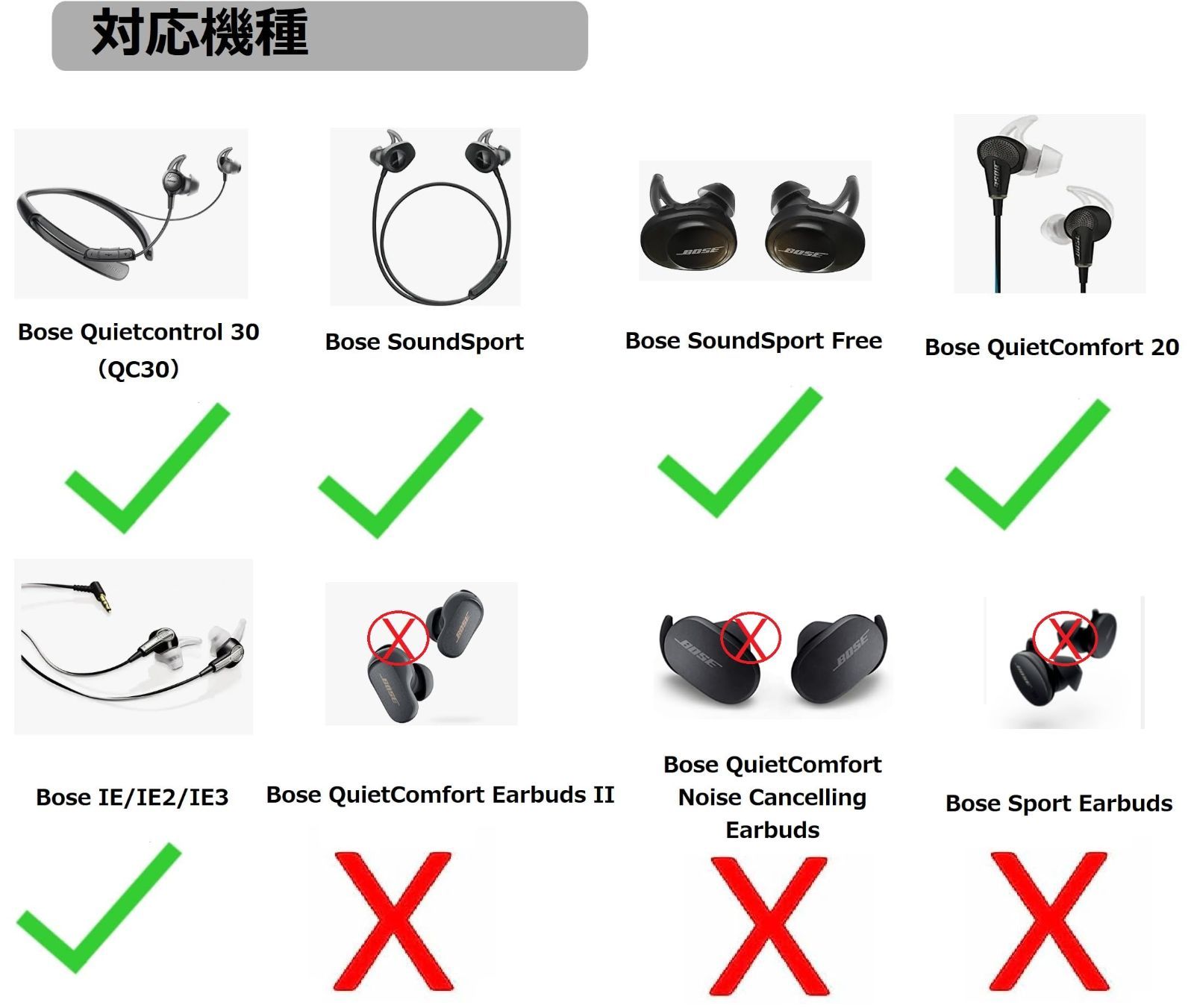 数量限定】イヤーチップ BOSE用 イヤーピース イヤーパッド Bose