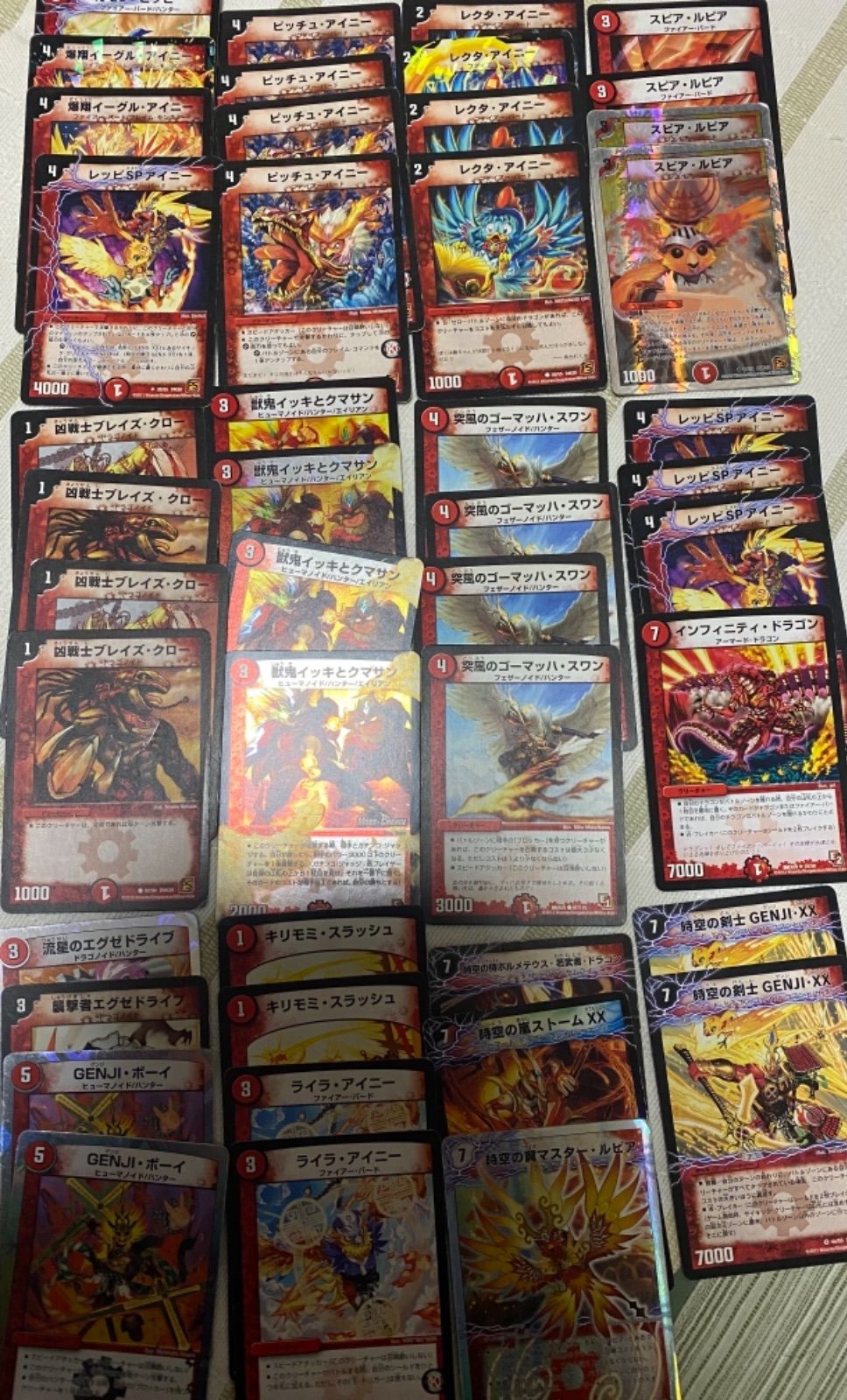 ファイアーバードデッキ　改造パーツ付き デュエマ ファイアーバード デッキパーツ 改造パーツ付き 29種