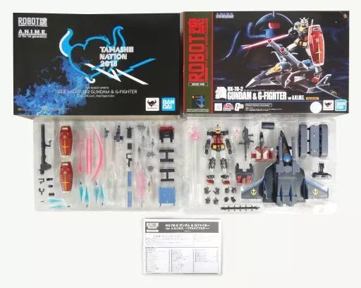 フィギュア　ROBOT魂 ＜SIDE MS＞ RX-78-2 ガンダム＆Gファイター ver. A.N.I.M.E.～リアルタイプカラー～ 「機動戦士ガンダム」 TAMASHII NATION2018会場限定 Amazon.co.jp: ROBOT魂 〈SIDE MS〉 RX-78-2 ガンダム ＆ G