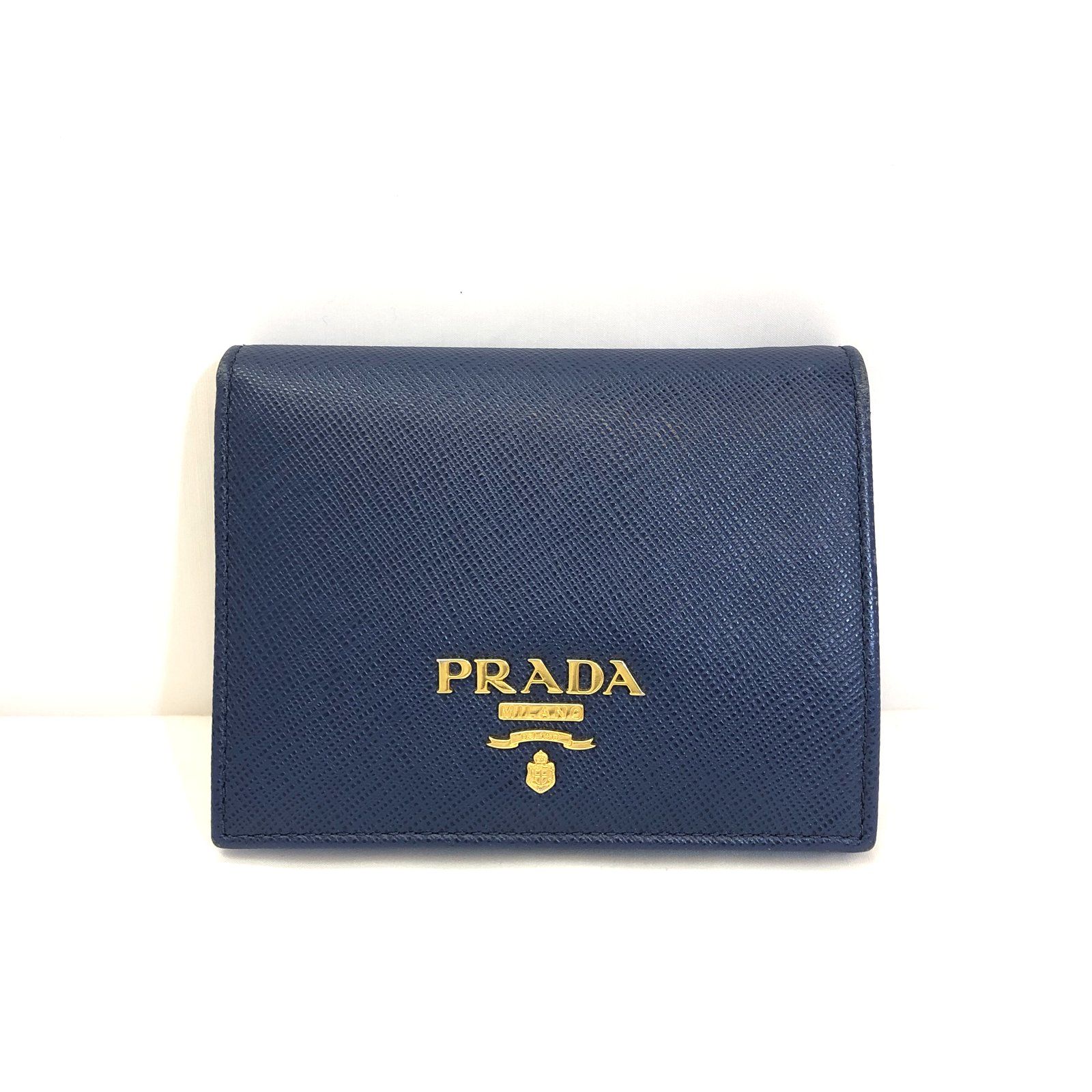 上質風合い 極美品 PRADA PRADA コンパクトウォレット 極美品 最終販売