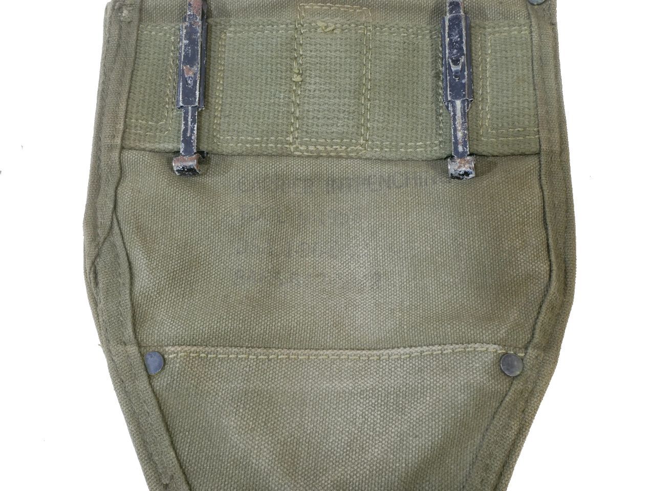 M1956 アメリカ軍 ショベルカバー Shovel Vietnam Cover 画像現品a キャリア Eツール Eツールキャリア Canvas 画像現品b Tool Entrenching Army Pick