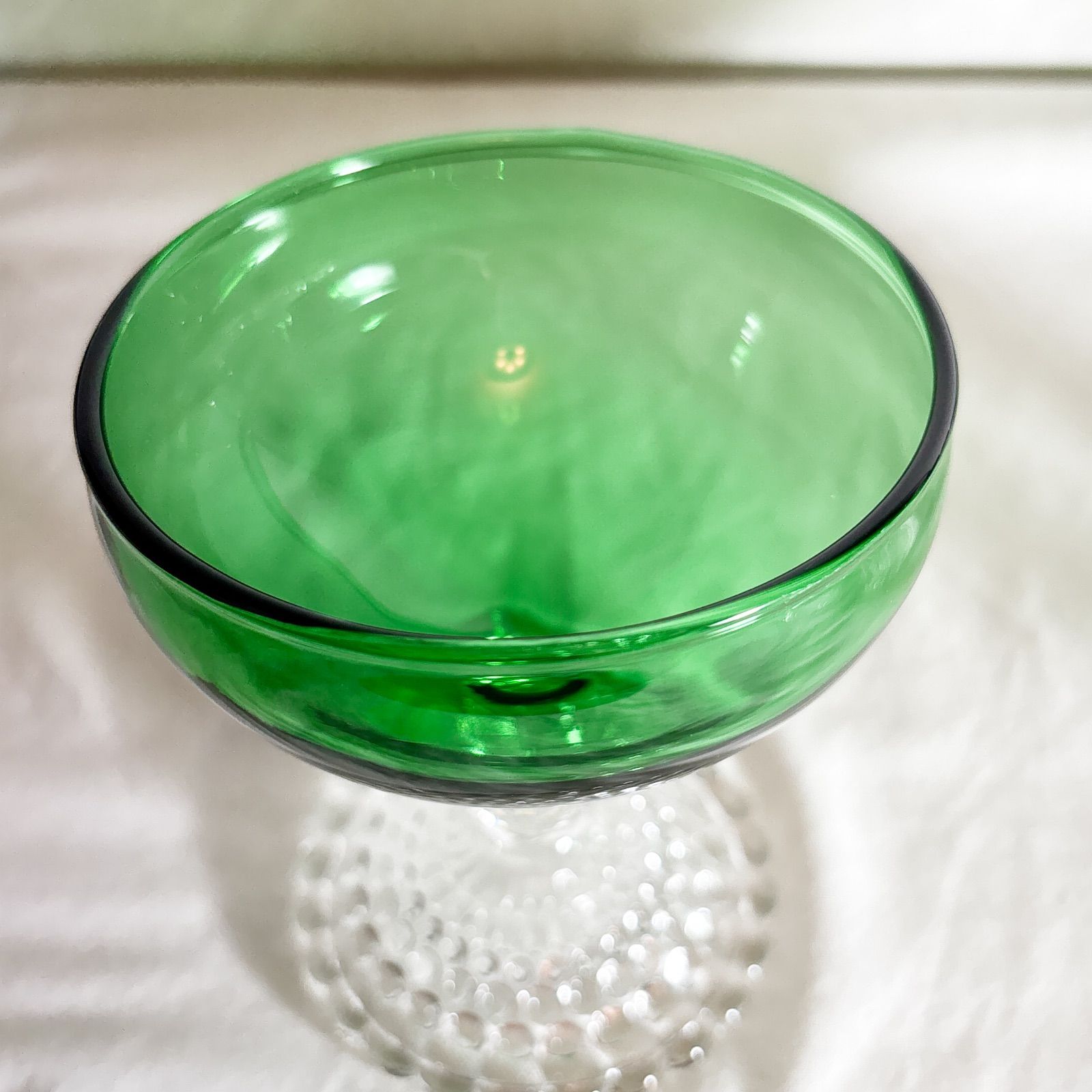 堀畑蘭 花柄デザートカップ 高脚 堀畑蘭 24B デザートカップ 色絵花桃