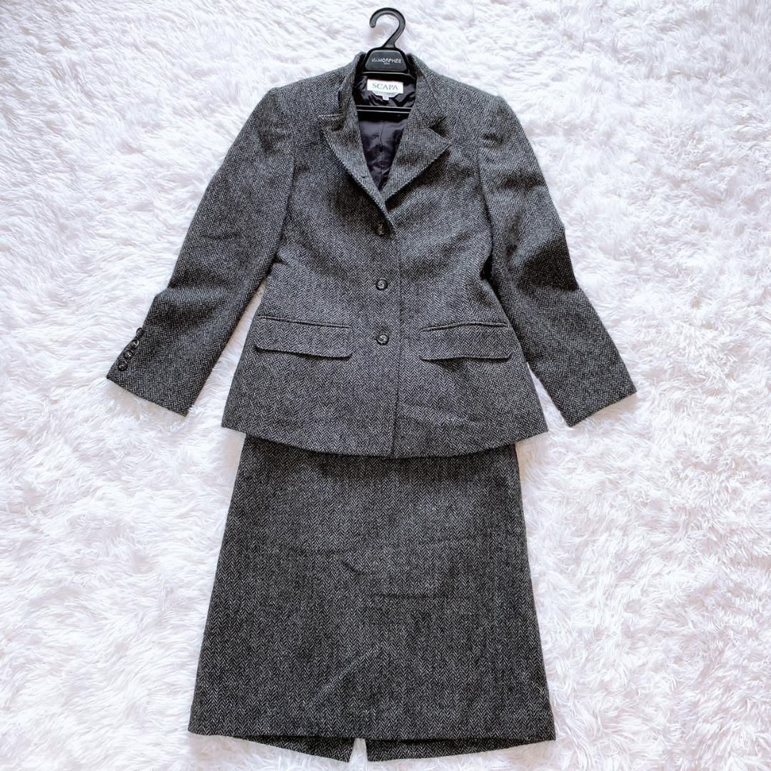 SCAPA スキャパ セットアップ グレー ブラック スーツ