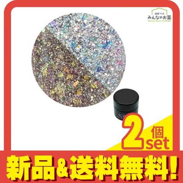 ICEGEL(アイスジェル) A BLACK シャインフラッシュジェル 1300 シャインオーロラ 3g 2個セット まとめ売り