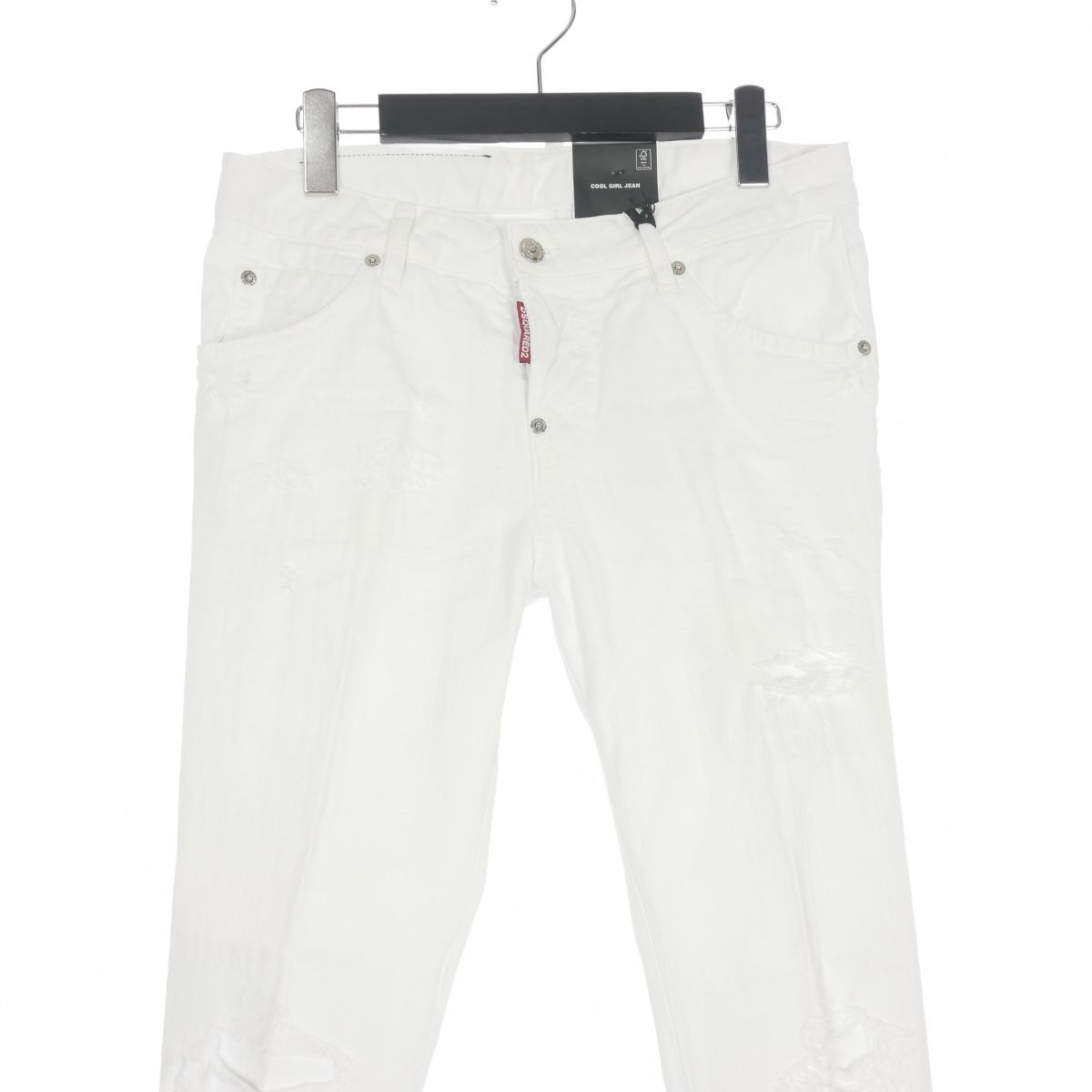 ディースクエアード DSQUARED2 22SS Cool Girl Jean ホワイトデニム ジーンズ ダメージ加工 ワンポイント 38 ホワイト 白  S72LB0509 国内正規 - メルカリ