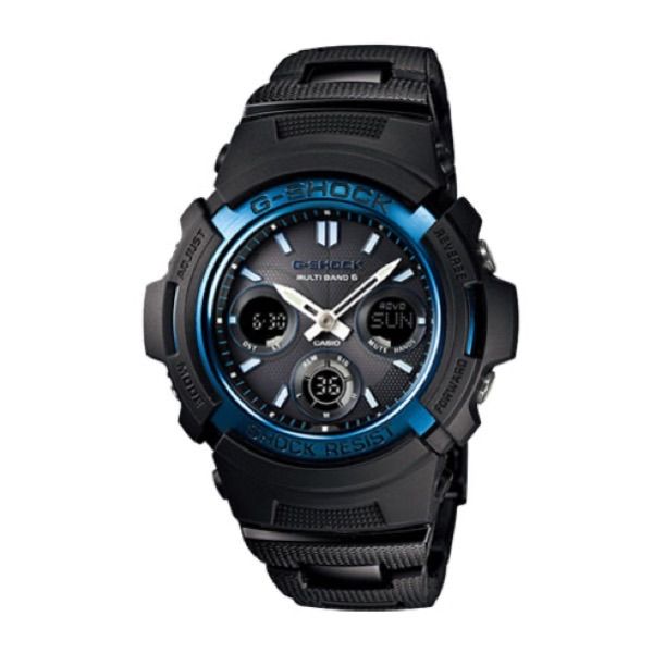 カシオ CASIO G-SHOCK メンズ 腕時計 AWG-M100BC-2AJF ブラック ブルー 電波 タフソーラー 正規 おしゃれ 誕生日 記念 プレゼント ギフト