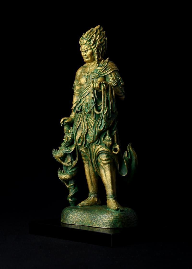 不動明王 - 総高30cm 原型・松久宗琳 蝋型 高岡銅器 仏像 - メルカリ
