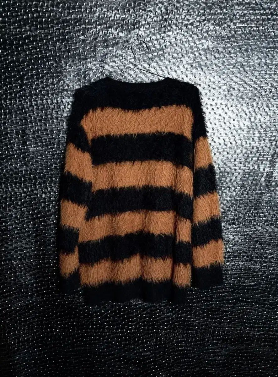 NUMBER NINE ストライプニットセーター NUMBER (N)INE Tops ALPACA STRIPED KNIT BIG PULLOVER