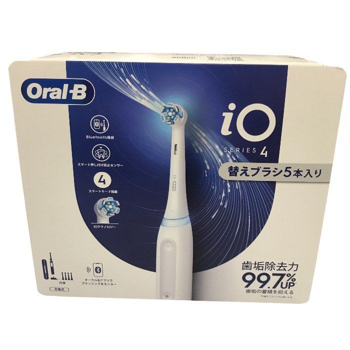 BRAUN - BRAUN ブラウン オーラルB series4 電動歯ブラシ iO4 iOG41A61KWTC クワイトホワイト デンタルケア 充電式 中古 Y1 楽天市場】ブラウン オーラルB 電動歯ブラシ iO4 クワイト