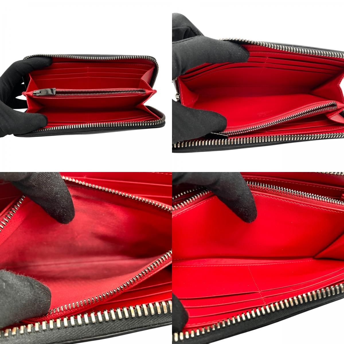 極美品 CHRISTIAN LOUBOUTIN クリスチャンルブタン メンズ 長財布 