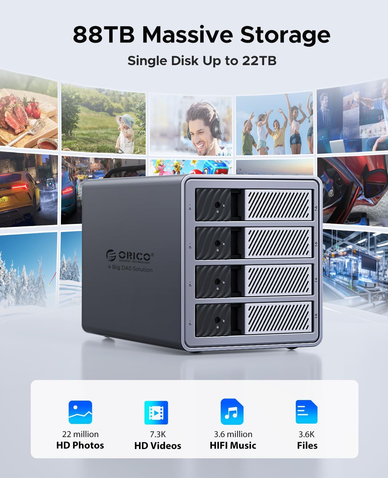 USB 22TB*4