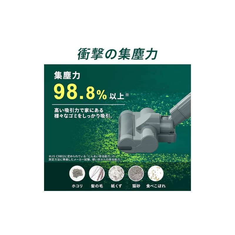 置くだけで充電】アイリスオーヤマ コードレス掃除機 ハンディ