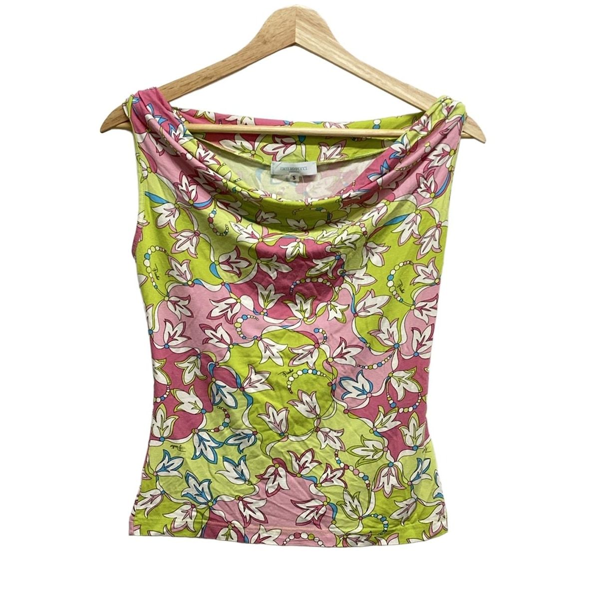 【逸品】 EMILIO PUCCI(PUCCI)(エミリオプッチ) ノースリーブカットソー トップス